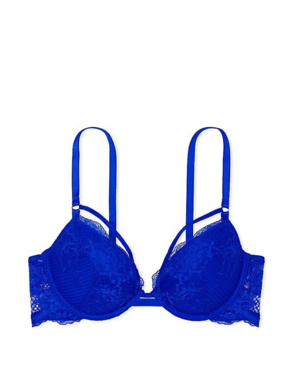 Victoria's Secret Strappy Fishnet Lace Push-Up Bra - Image 3
