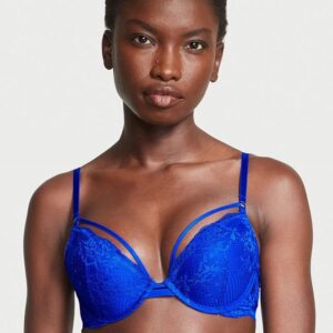 Victoria's Secret Strappy Fishnet Lace Push-Up Bra