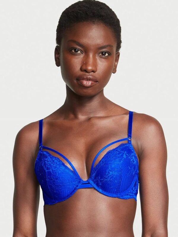 Victoria's Secret Strappy Fishnet Lace Push-Up Bra