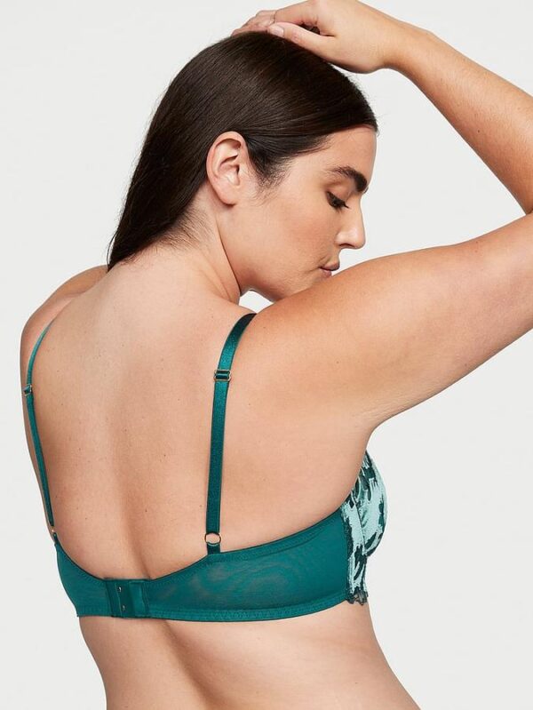 Victoria's Secret Velvet Ziggy Floral Embroidery Low-Cut Demi Bra - Image 2