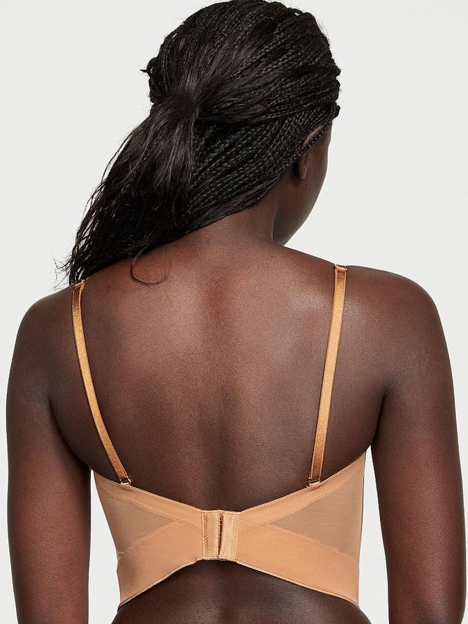 Victoria's Secret Gold Sequined Ziggy Floral Embroidery Unlined Corset Top - Image 2