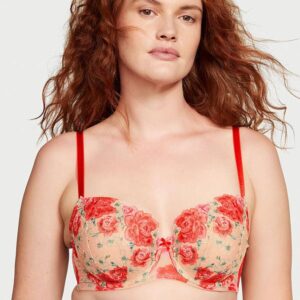 Victoria's Secret Lightly Lined Floral Embroidery Demi Bra