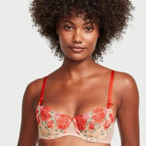 Victoria's Secret Wicked Unlined Floral Embroidery Balconette Bra
