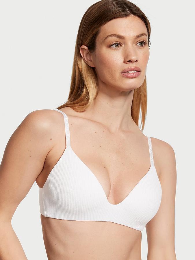 Victoria's Secret Lightly Lined Pointelle Wireless Bra