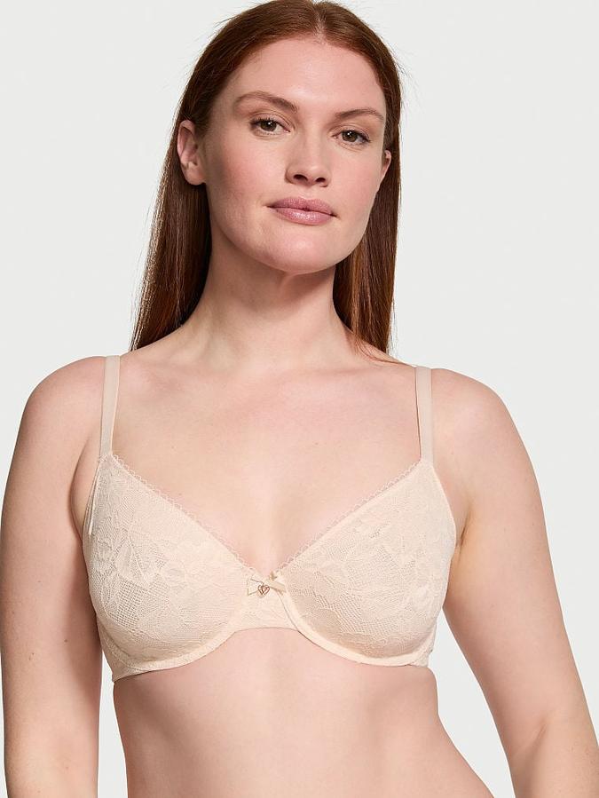 Victoria's Secret Invisible Lift Unlined Lace Demi Bra