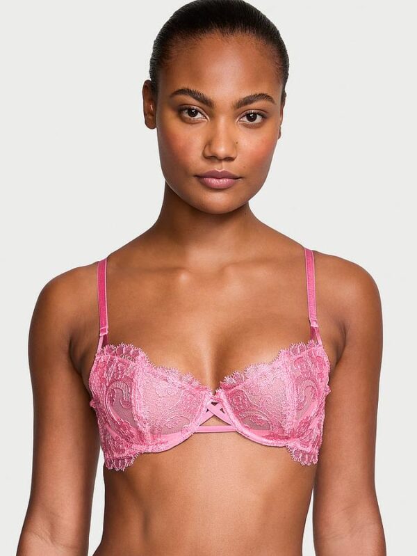 Victoria's Secret Wicked Unlined Boho Floral Embroidery Balconette Bra