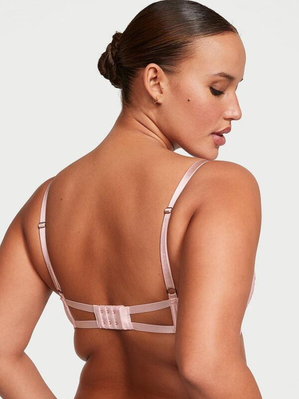 Victoria's Secret Wicked Caged Rosebud Embroidery Unlined Balconette Bra - Image 2