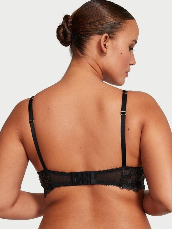 Victoria's Secret Shimmer Heart Embroidery Low-Cut Demi Bra - Image 2