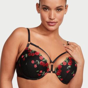 Victoria's Secret Cherry Embroidery Push-Up Bra
