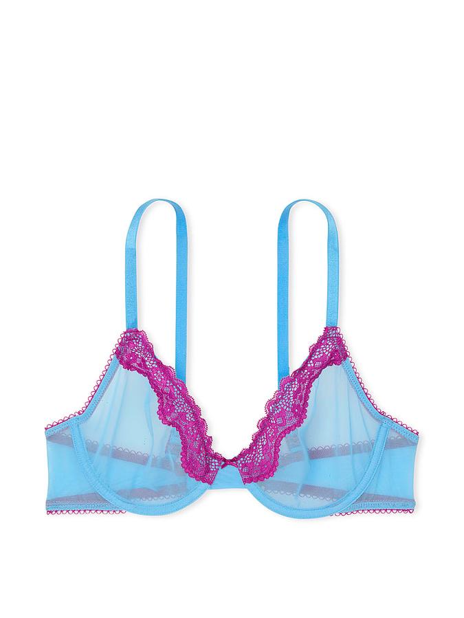 Victoria's Secret Fun & Flirty Lace-Trim Unlined Demi Bra - Image 3