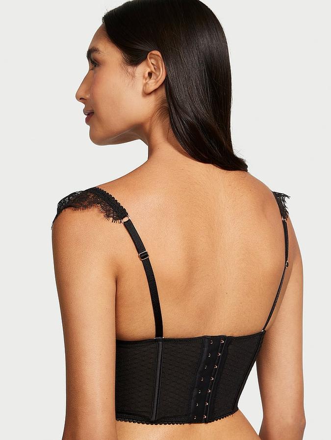 Victoria's Secret Lace Cap-Sleeve Corset Top - Image 2