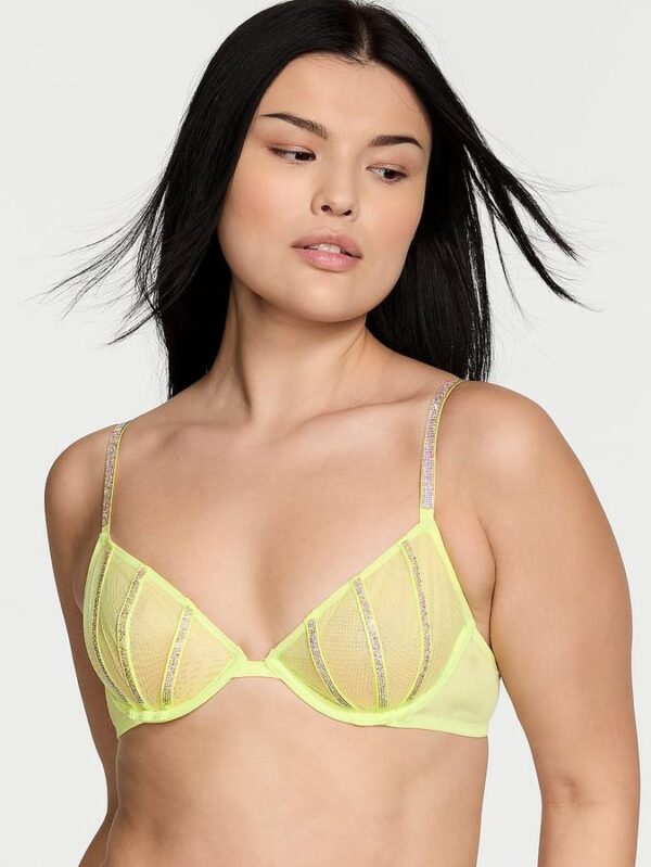 Victoria's Secret Sheer Shine Low-Cut Demi Bra