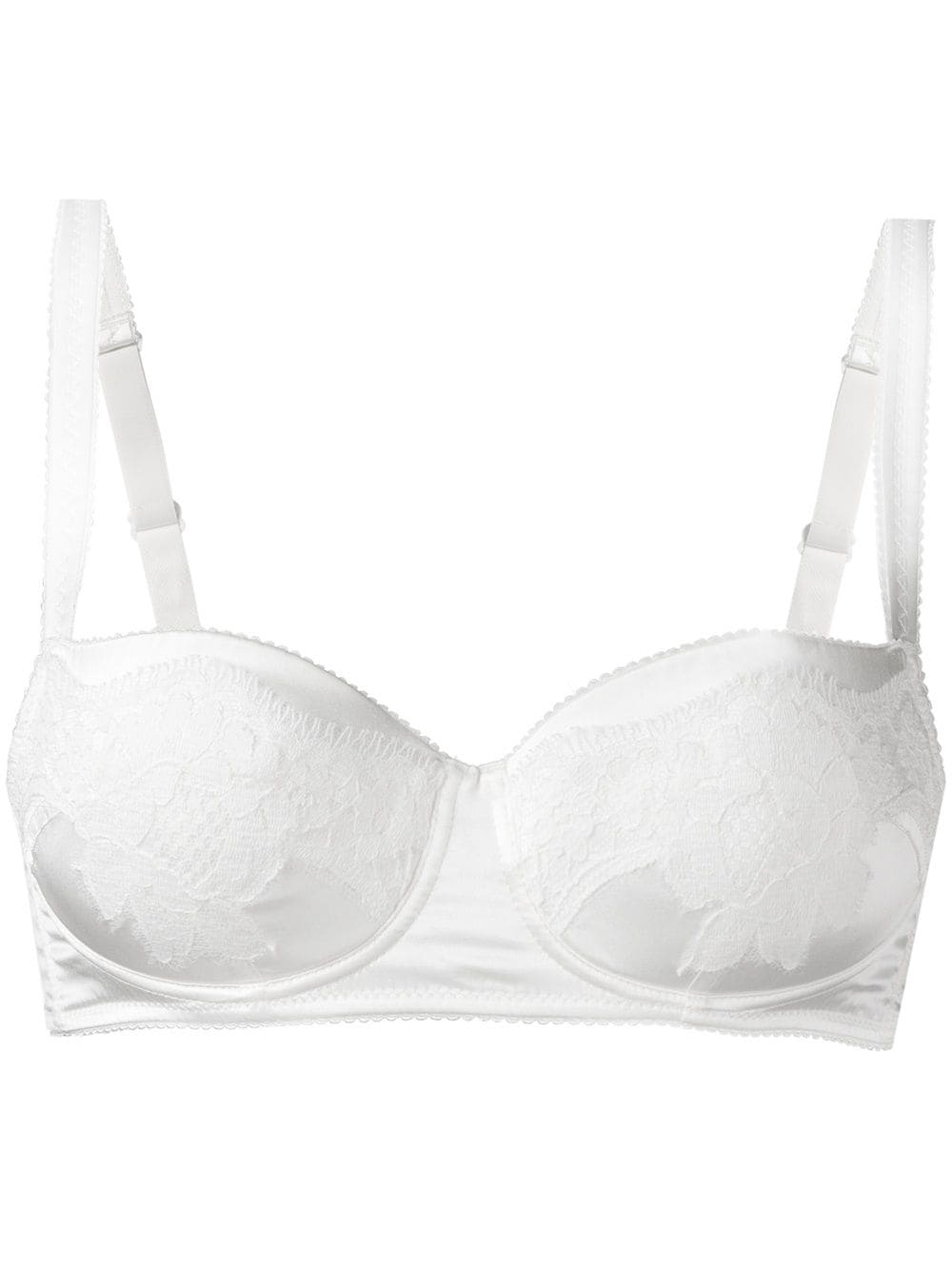 Dolce & Gabbana lace-overlay balconette bra