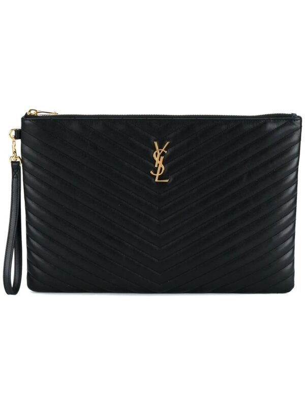 Saint Laurent  Monogram quilted document holder