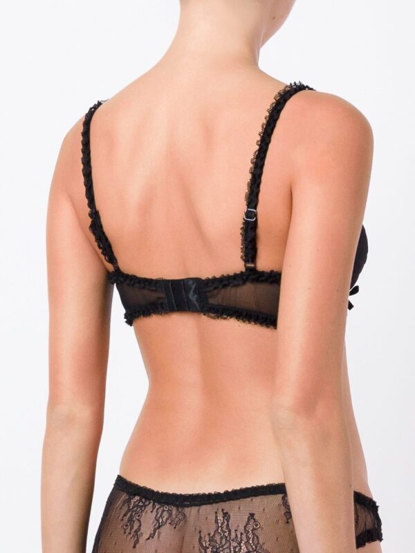Folies By Renaud  Carla Noir lace trimmed bra - Image 3