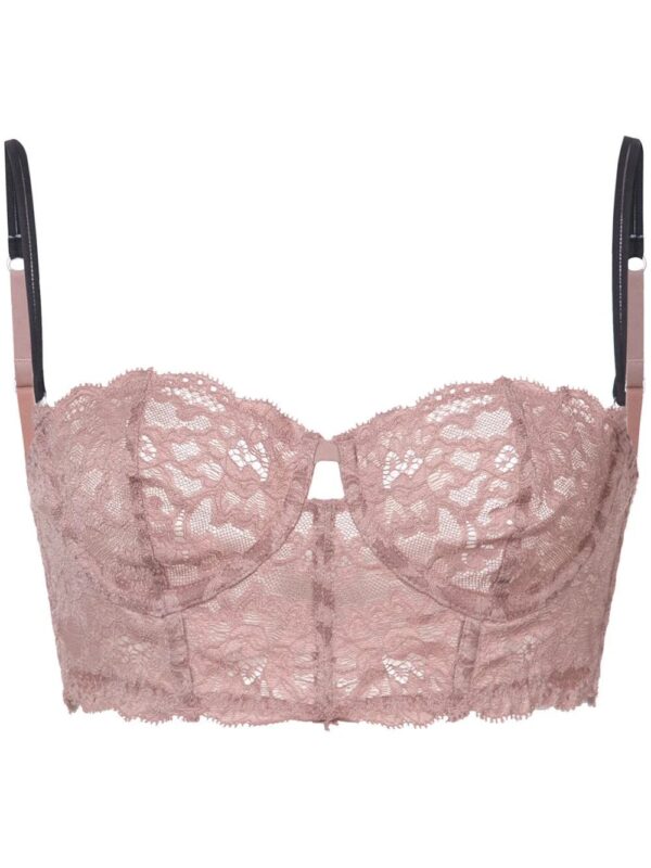 Fleur Du Mal  Charlotte lace longline bra