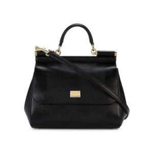 Dolce & Gabbana medium Sicily iguana-print top-handle bag