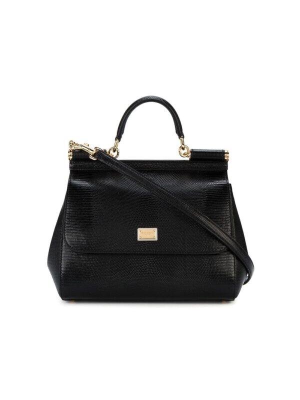 Dolce & Gabbana medium Sicily iguana-print top-handle bag