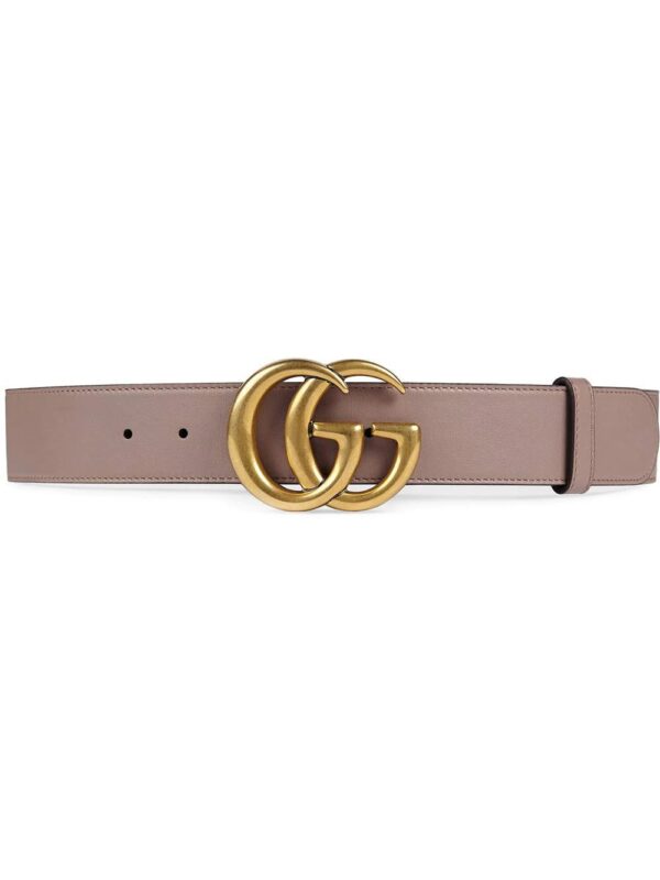 Gucci  Leather belt with Double G buckle
