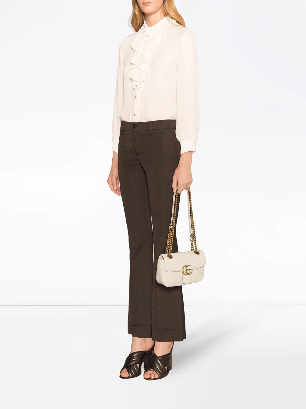 Gucci white GG Marmont matelassé mini bag - Image 2