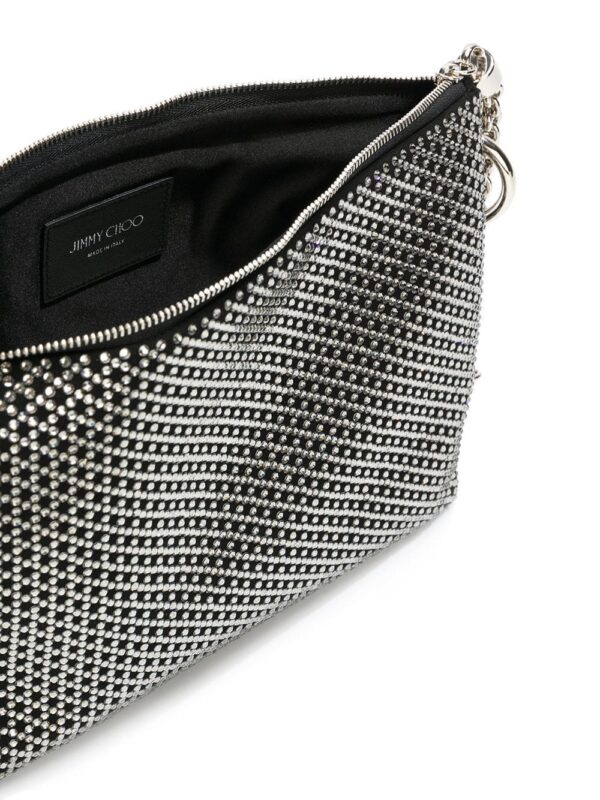 Jimmy Choo Callie crystal-embellished clutch bag - Image 5