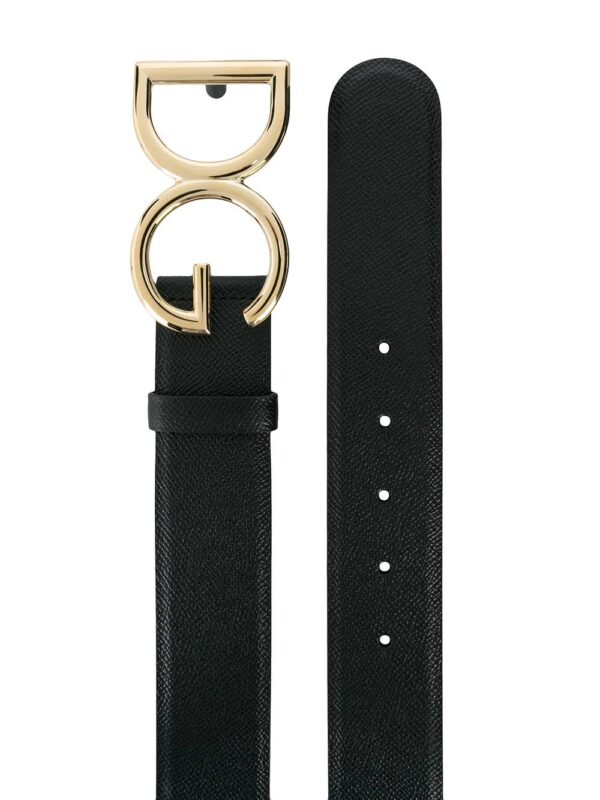 Dolce & Gabbana  DG logo pebbled leather belt - Image 2