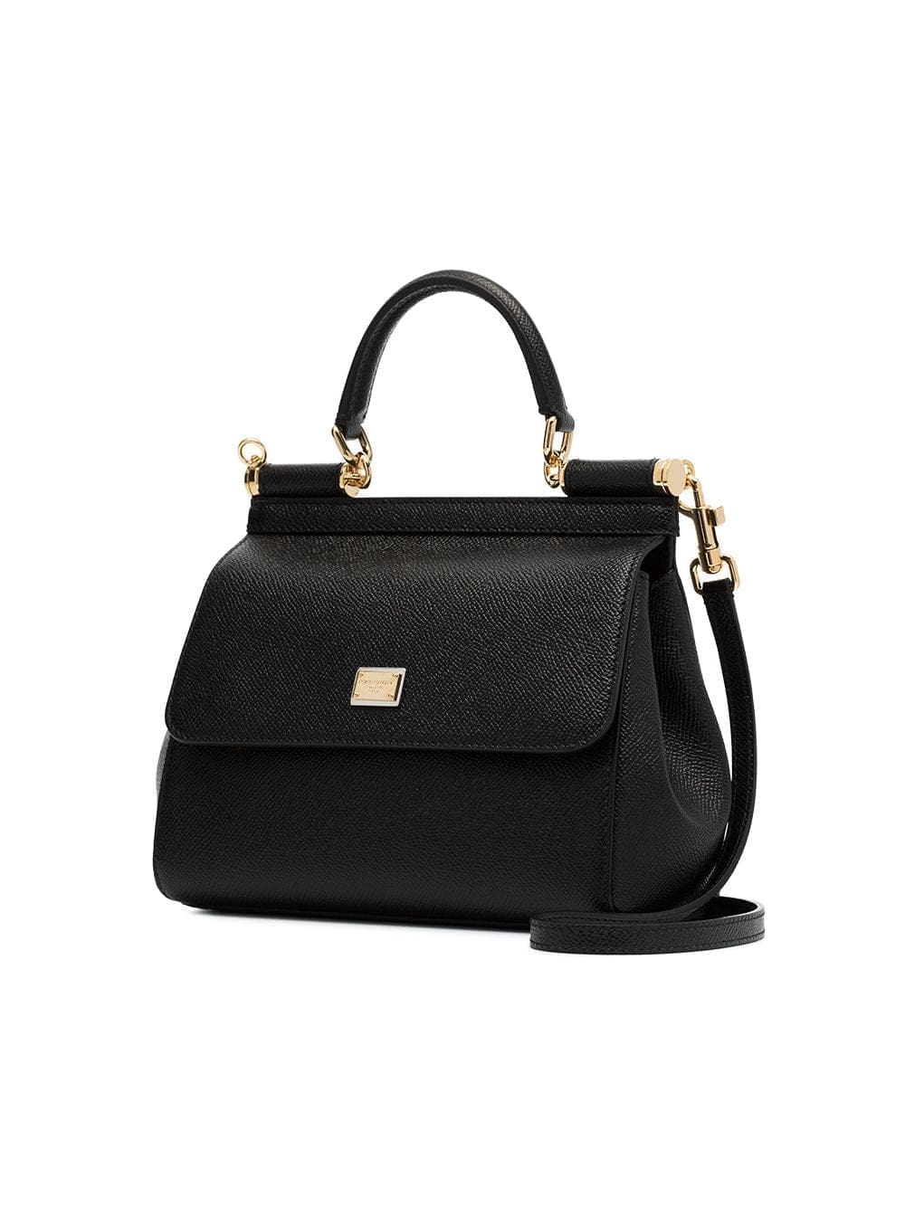 Dolce & Gabbana black sicily small leather bag - Image 4