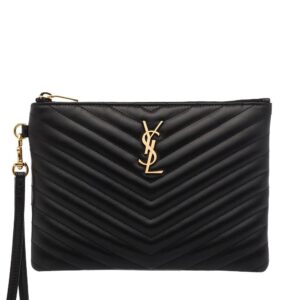 Saint Laurent quilted leather purse