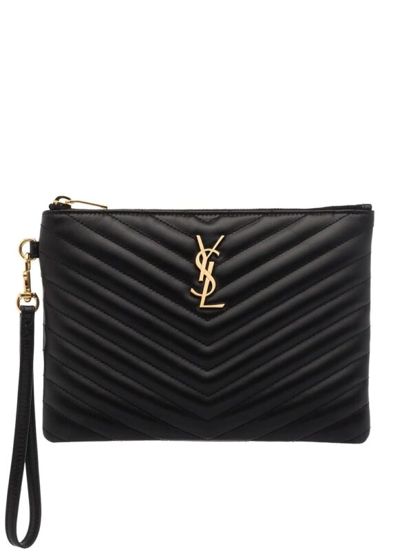 Saint Laurent  quilted leather purse