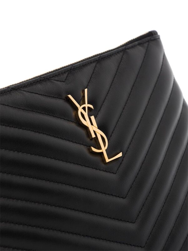 Saint Laurent  quilted leather purse - Image 4