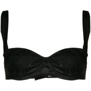 Dolce & Gabbana lace-detail satin balconette bra