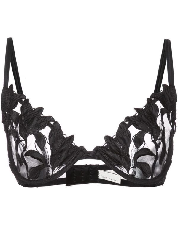 Fleur Du Mal  Lily Lace Plunge Demi bra
