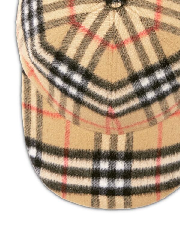 Burberry Vintage Check Wool Baseball Cap - Image 2