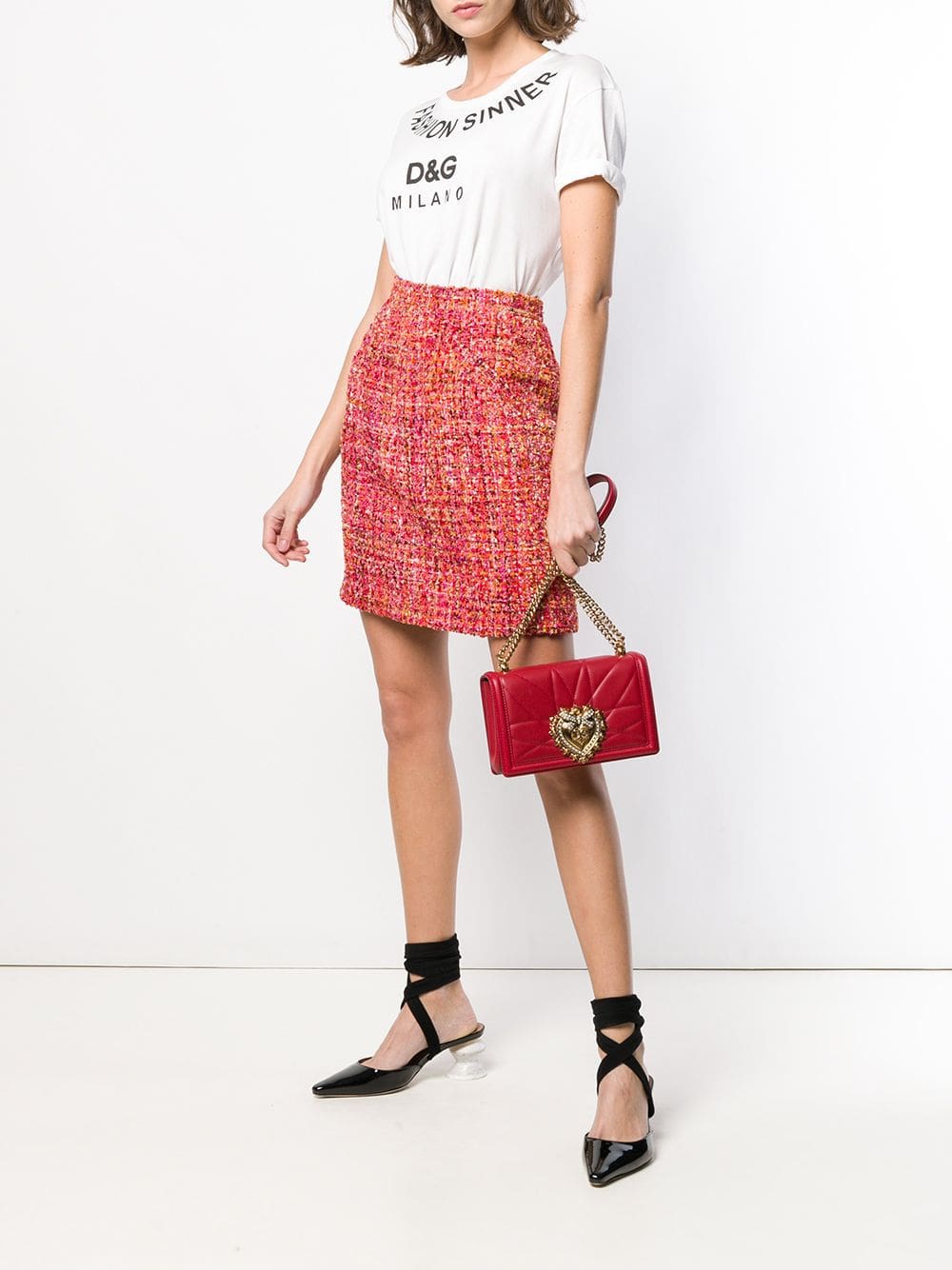 Dolce & Gabbana medium Devotion quilted crossbody bag - Image 2