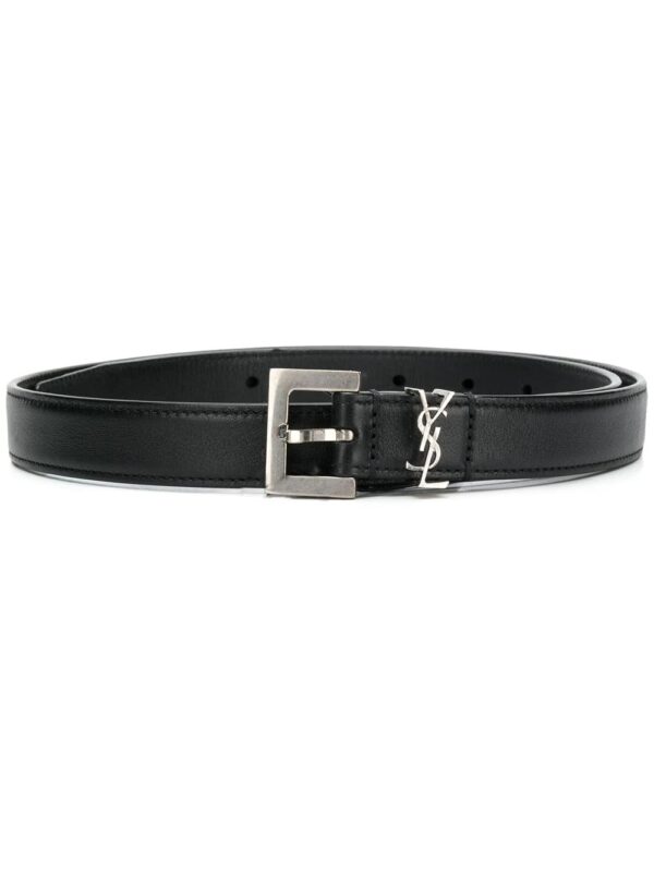 Saint Laurent  Monogram square-buckle belt