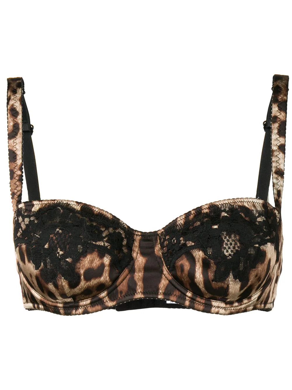Dolce & Gabbana leopard-print balconette bra