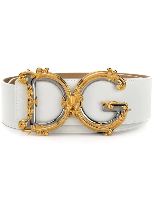 Dolce & Gabbana  baroque DG logo belt