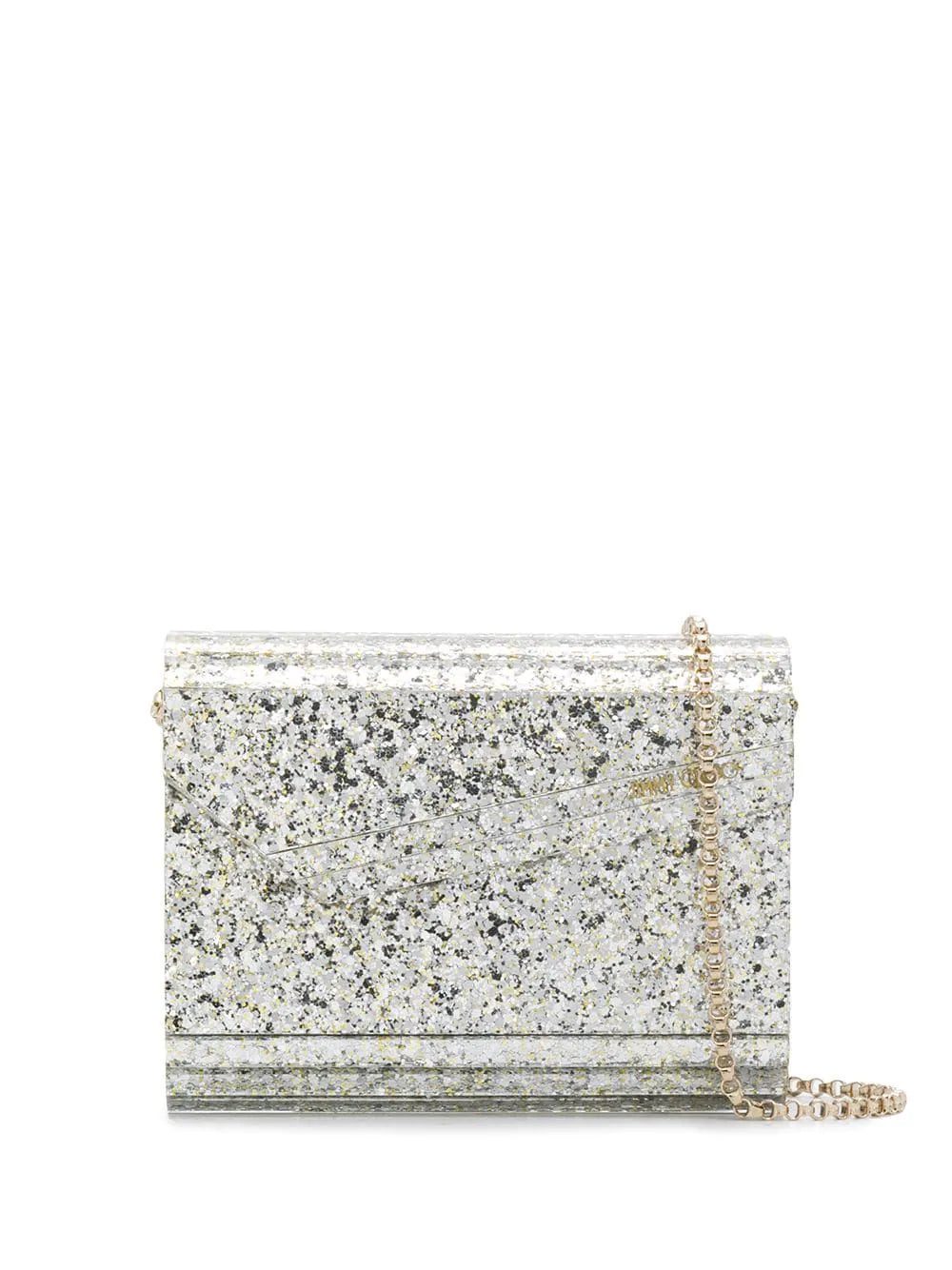 Jimmy Choo Candy glitter-detailing clutch