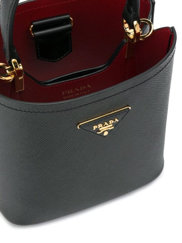 Prada  logo plaque bucket bag - Image 5