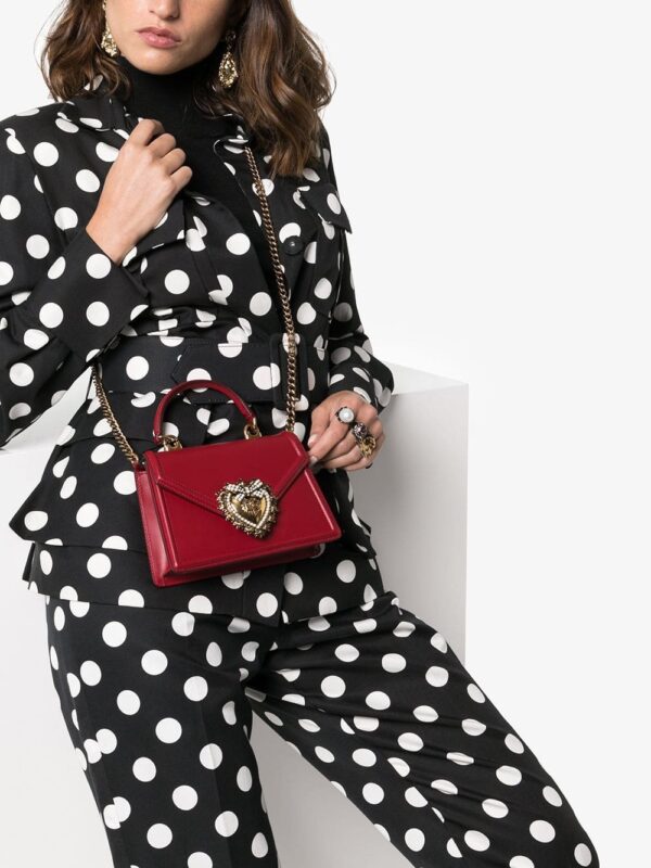 Dolce & Gabbana small Devotion leather top-handle bag - Image 2