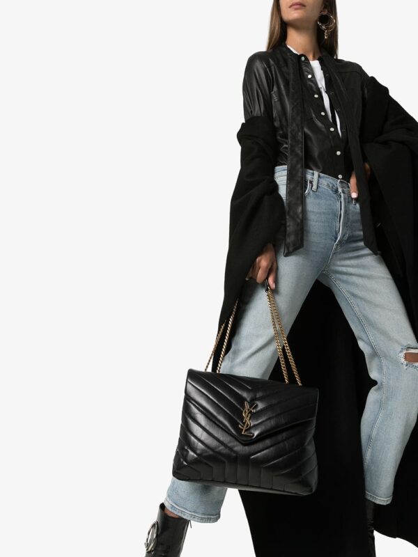 Saint Laurent medium Loulou quilted shoulder bag - Image 2