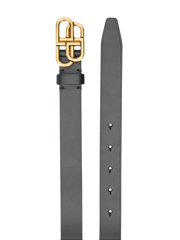 Balenciaga  BB logo thin leather belt - Image 2