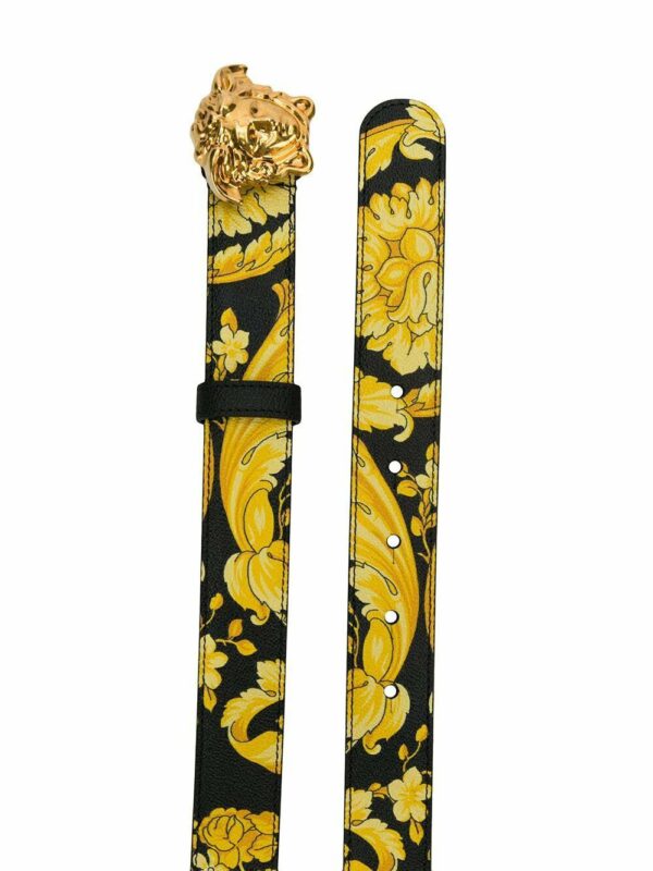Versace  Hibiscus-print belt - Image 2