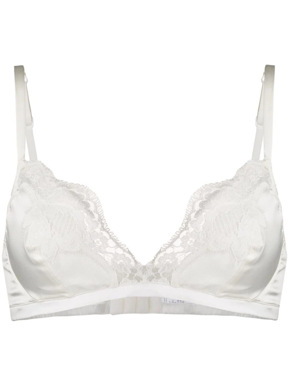 Dolce & Gabbana lace-detail satin bra
