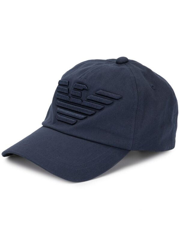 Emporio Armani logo embroidered baseball cap