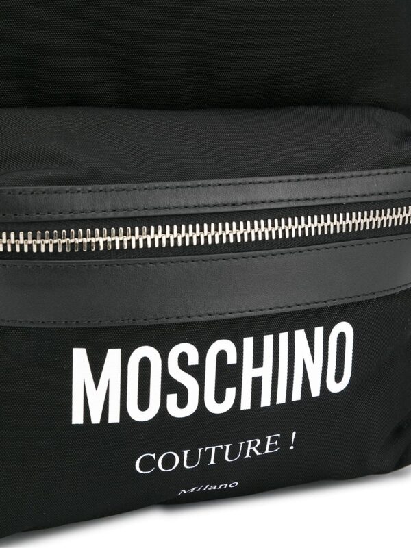 Moschino logo print backpack - Image 4