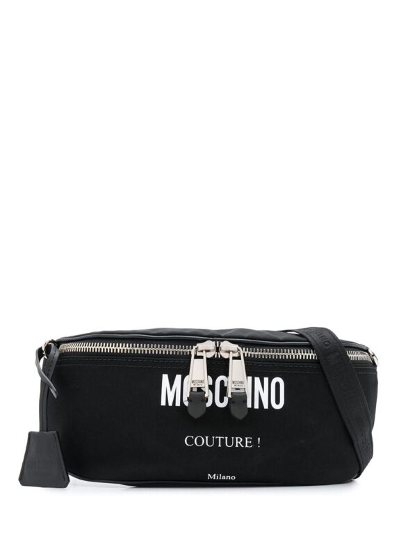 Moschino logo print belt bag