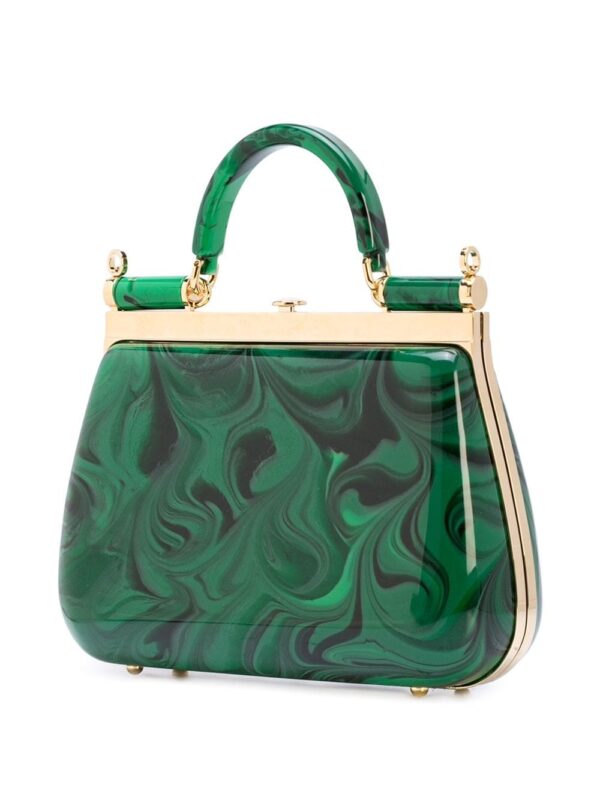 Dolce & Gabbana Sicily malachite-glass box bag - Image 3