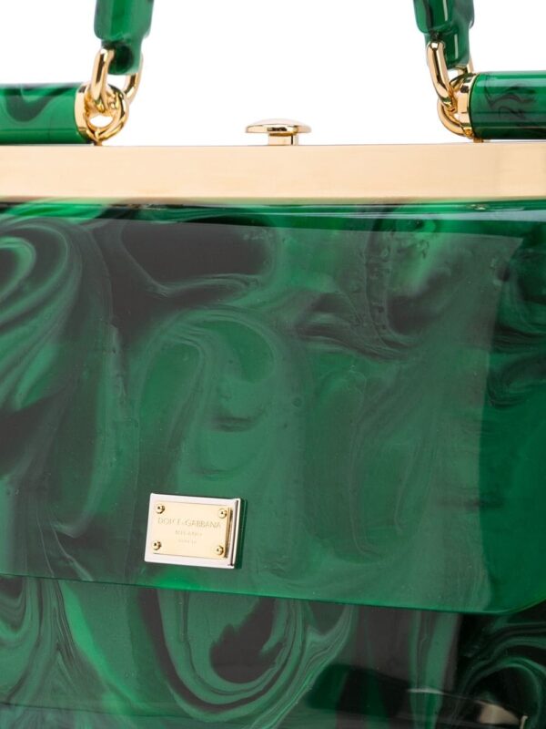 Dolce & Gabbana Sicily malachite-glass box bag - Image 4
