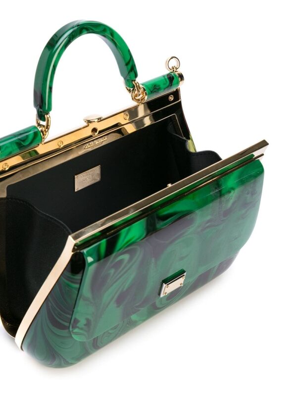 Dolce & Gabbana Sicily malachite-glass box bag - Image 5